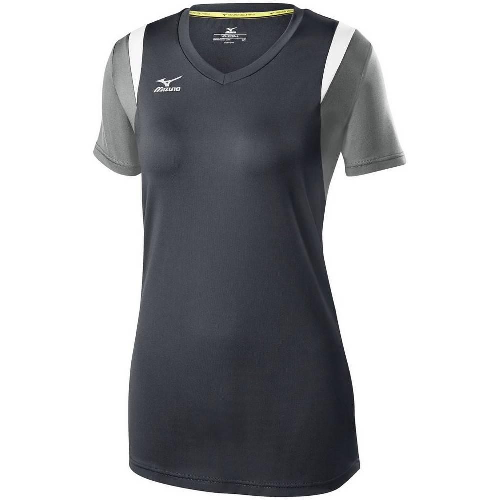 Camisas Mizuno Voleibol Balboa 5.0 Long Sleeve - Mulher - Cinzentas/Prateadas - NMRUO9057